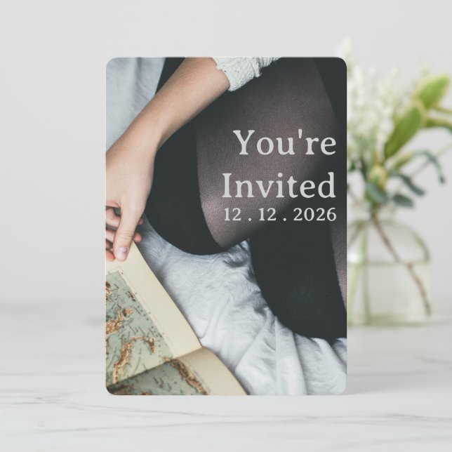 Benutzerdefinierte Einladungen für Ereignisse in Z (Stehend Vorderseite)