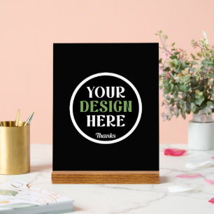 benutzerdefinierte, einzigartige, elegante und min acrylschild