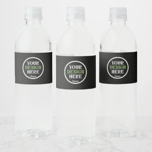 benutzerdefinierte, einzigartige, elegante und min wasserflaschenetikett