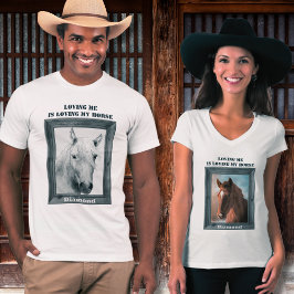 Benutzerdefinierte, einzigartige Pferdedecke T-Shirt