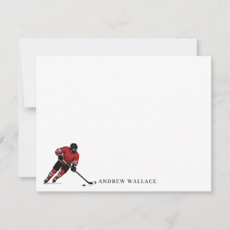 Benutzerdefinierte Eishockey-Notizkarte Mitteilungskarte