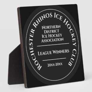 Benutzerdefinierte Eishockeyclub-Ligapokale-Trophä Fotoplatte