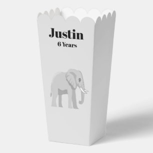 Benutzerdefinierte Elefant-Popcorn-Box Geburtstag Geschenkschachtel