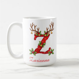 Benutzerdefinierte elegante Anfangsbuchstabe Z fro Kaffeetasse