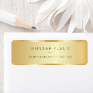 Benutzerdefinierte elegante Glam Luxus Gold-Rückse