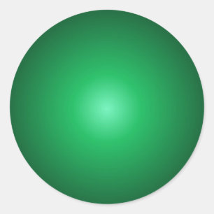 Benutzerdefinierte, elegante grüne Farbvorlage Bl Runder Aufkleber