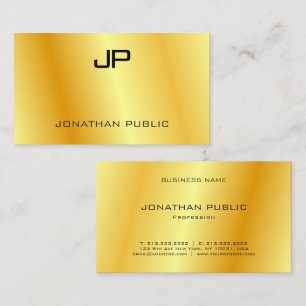 Benutzerdefinierte elegante Imitate Gold Template  Visitenkarte