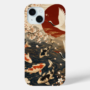 Benutzerdefinierte elegante japanische Koi- und Kr Case-Mate iPhone Hülle
