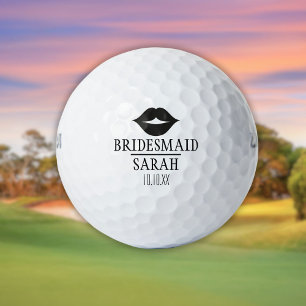 Benutzerdefinierte Elegante Lustige Brautjungfer H Golfball