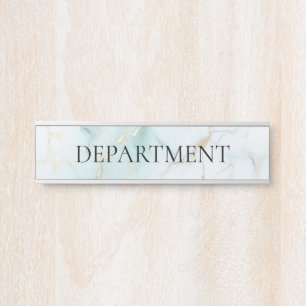 Benutzerdefinierte elegante Marmor-Abteilung Türschild