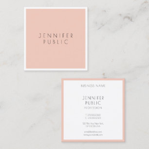 Benutzerdefinierte elegante moderne Berufliche Vor Quadratische Visitenkarte