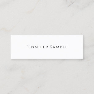 Benutzerdefinierte elegante moderne Design-Minimal Mini Visitenkarte