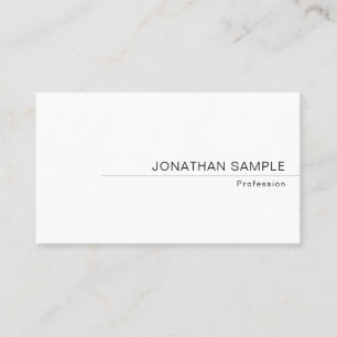Benutzerdefinierte elegante moderne minimalistisch visitenkarte