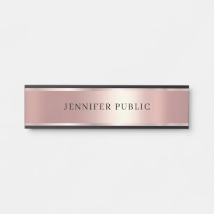 Benutzerdefinierte Elegante Moderne Vorlage Luxus Türschild