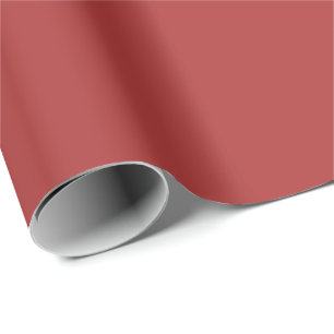 Benutzerdefinierte elegante Retro Vintag Red Brown Geschenkpapier