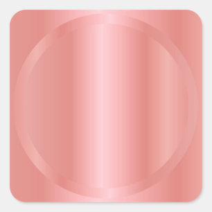 Benutzerdefinierte Elegante Roségold-Farbe Fügen S Quadratischer Aufkleber