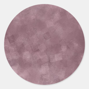 Benutzerdefinierte elegante roségoldene leere Vorl Runder Aufkleber