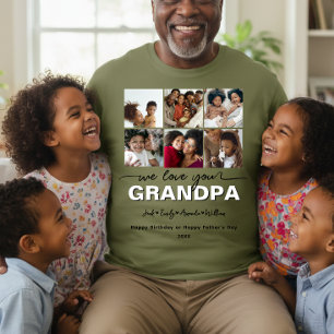 Benutzerdefinierte Elegante Wir lieben dich OPA Fo T-Shirt