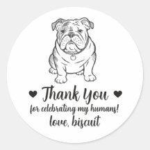Benutzerdefinierte Englische Bulldogge Hund Hochze