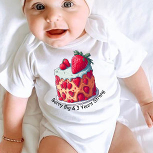 Benutzerdefinierte Erdbeere Streich Berry Big und  Baby Strampler