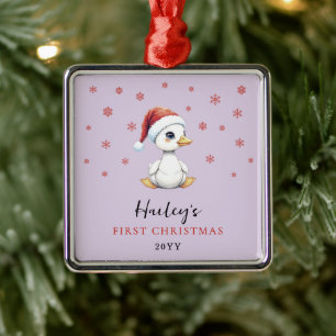 Benutzerdefinierte erste Weihnachten Wasserfarbe B Ornament Aus Metall