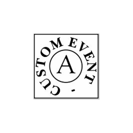 Benutzerdefinierte Event-Hand-Briefmarke Gummistempel