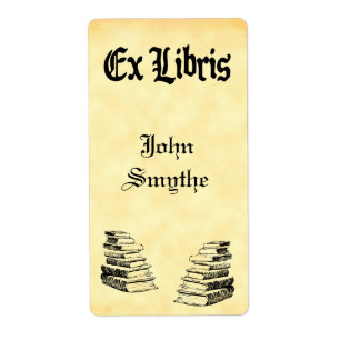 Benutzerdefinierte Ex-Libris-Vintage Buchdatenträg
