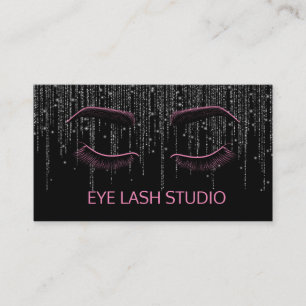 Benutzerdefinierte Eye Lash Extension Business Car Visitenkarte