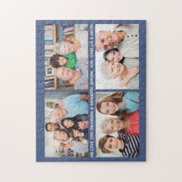 Benutzerdefinierte Familie 4 FotoCollage Benutzerd Puzzle