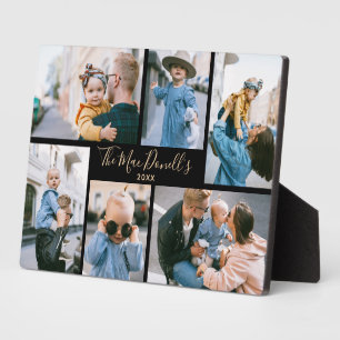 Benutzerdefinierte Familie Foto Vorlage Schwarze E Fotoplatte