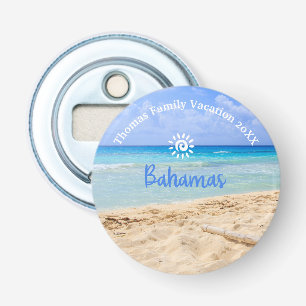 Benutzerdefinierte Familien-Bahamas-Ferien Strand Flaschenöffner