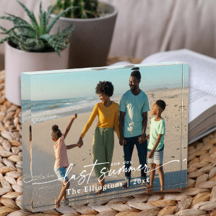 Benutzerdefinierte Familienerinnerungen eines Tage Fotoblock
