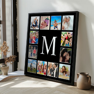 Benutzerdefinierte Familienfoto-Collage Personalis Poster