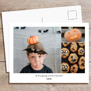 Benutzerdefinierte Familienfotos mit Zitaten und l Postkarte