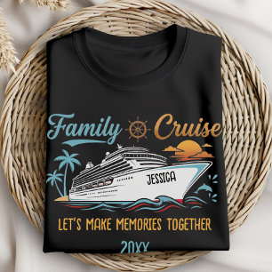 Benutzerdefinierte Familienkreuzfahrt, die Erinner T-Shirt