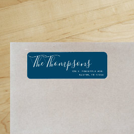 Benutzerdefinierte Familienname Ocean Blue Rücksen