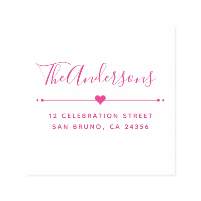 Benutzerdefinierte Familienname Skript und Rücksen Permastempel (Design)