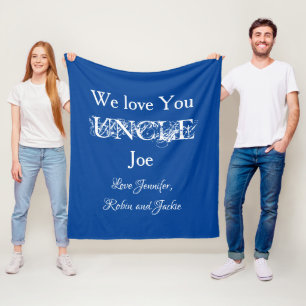 Benutzerdefinierte Familiennamen Wir Liebe Sie Onk Fleecedecke