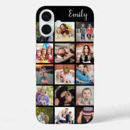 Benutzerdefinierte Familiensammlung und Name iPhone 16 Plus Hülle