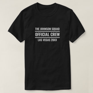 Benutzerdefinierte Familiensquad Offizielle Crew T-Shirt