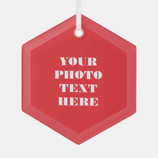 Benutzerdefinierte Familientexte - Personalisierte Ornament Aus Glas (Vorderseite)