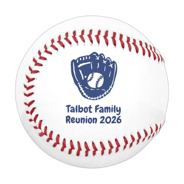 Benutzerdefinierte Familienzusammenkunft Baseball (Vorderseite Links)