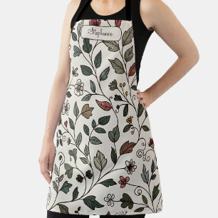 Benutzerdefinierte fantastische Blumen und Reben Schürze