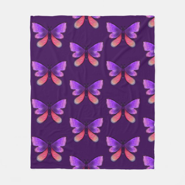 Benutzerdefinierte Fantasy-Natur-Kunst Fleecedecke (Vorderseite)