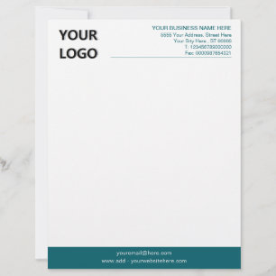Benutzerdefinierte Farb-Briefkopf mit Logo Briefbogen