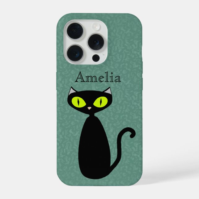 Benutzerdefinierte Farb-Mod-Katze-Hülle iPhone Hülle (Rückseite)