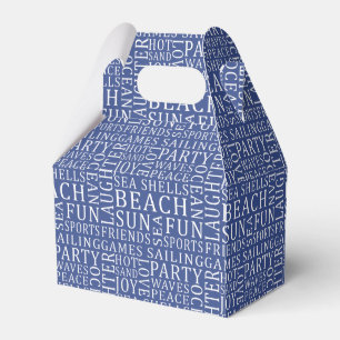 Benutzerdefinierte Farb-Strand-Typografie-Geschenk Geschenkschachtel