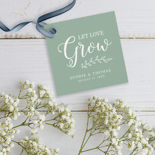 Benutzerdefinierte Farbblätter Hochzeit Lasst Lieb Geschenkanhänger
