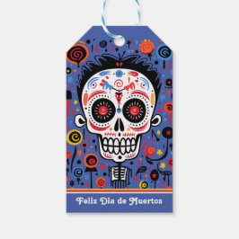 Benutzerdefinierte Farbe 💀 Día de Muertos Geschenkanhänger