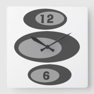 Benutzerdefinierte Farbe - DIY Retro-Uhr Quadratische Wanduhr